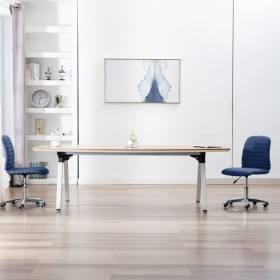 Dining chairs 2 units blue fabric by , dining chairs - Ref: Foro24-283603, Price: 118,88 €, Discount: %