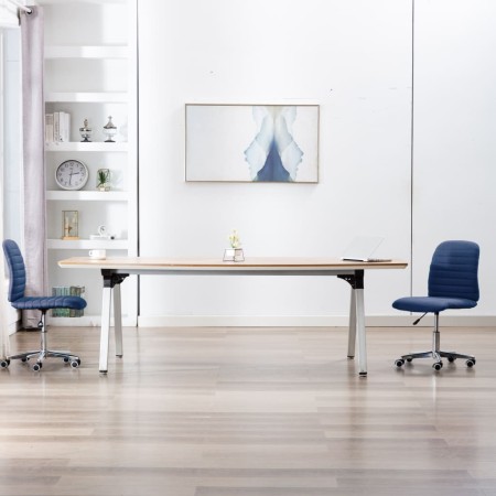 Sillas de comedor 2 unidades tela azul de , Sillas de comedor - Ref: Foro24-283603, Precio: 118,88 €, Descuento: %
