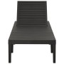 Anthrazitgraue Sonnenliege aus Kunststoff von vidaXL, Liegen - Ref: Foro24-315827, Preis: 146,30 €, Rabatt: %
