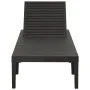 Anthrazitgraue Sonnenliege aus Kunststoff von vidaXL, Liegen - Ref: Foro24-315827, Preis: 149,00 €, Rabatt: %