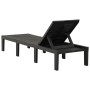 Anthrazitgraue Sonnenliege aus Kunststoff von vidaXL, Liegen - Ref: Foro24-315827, Preis: 146,30 €, Rabatt: %