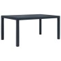 Garden dining set, 7 pieces, plastic with anthracite rattan look. by , Garden sets - Ref: Foro24-276128, Price: 706,57 €, Dis...