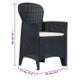 Garden dining set, 7 pieces, plastic with anthracite rattan look. by , Garden sets - Ref: Foro24-276128, Price: 706,57 €, Dis...