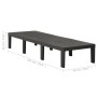 Anthrazitgraue Sonnenliege aus Kunststoff von vidaXL, Liegen - Ref: Foro24-315827, Preis: 146,30 €, Rabatt: %