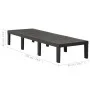 Anthrazitgraue Sonnenliege aus Kunststoff von vidaXL, Liegen - Ref: Foro24-315827, Preis: 149,00 €, Rabatt: %