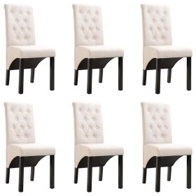 Esstischstühle, 6 Stück, Stoff in Cremefarbe. von , Essstühle - Ref: Foro24-276968, Preis: 572,73 €, Rabatt: %