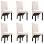 Sillas de comedor 6 unidades tela color crema de , Sillas de comedor - Ref: Foro24-276968, Precio: 610,63 €, Descuento: %