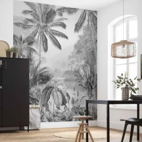 Komar Fototapete Lac Tropical Schwarz & Weiß 200x270 cm von Komar, Bemaltes Papier - Ref: Foro24-434248, Preis: 86,83 €, Raba...