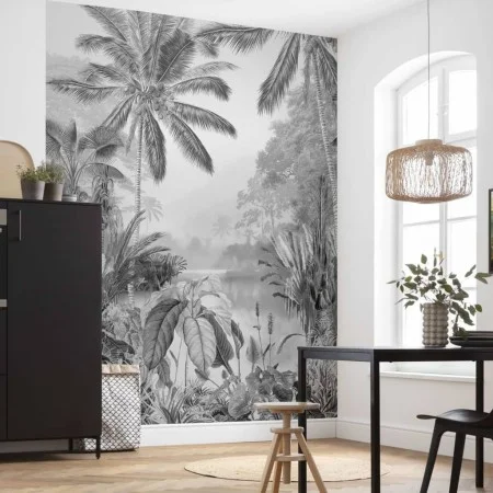 Komar Fototapete Lac Tropical Schwarz & Weiß 200x270 cm von Komar, Bemaltes Papier - Ref: Foro24-434248, Preis: 86,83 €, Raba...