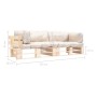 Garten-Palettensofas, 2 Stück, mit Sandkissen und Kiefernholz von , Outdoor-Sofas - Ref: Foro24-277483, Preis: 299,95 €, Raba...