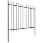 Gartenzäune mit schwarzen Stahlspeerspitzen 6,8x1,5 m von , Zaunpaneele - Ref: Foro24-277677, Preis: 331,38 €, Rabatt: %