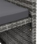 Conjunto de silla de jardín y taburete 4 piezas ratán PE gris de , Sillas de jardín - Ref: Foro24-316753, Precio: 293,62 €, D...