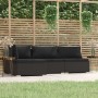 Garden set with 4-piece black synthetic rattan cushions by , Garden sets - Ref: Foro24-317523, Price: 672,86 €, Discount: %