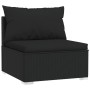 Garden set with 4-piece black synthetic rattan cushions by , Garden sets - Ref: Foro24-317523, Price: 672,86 €, Discount: %