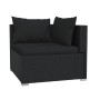 Garden set with 4-piece black synthetic rattan cushions by , Garden sets - Ref: Foro24-317523, Price: 672,86 €, Discount: %