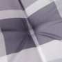 Garden chair cushions 6 pcs gray checkered fabric 50x50x3 cm by , Cushions for chairs and sofas - Ref: Foro24-314073, Price: ...