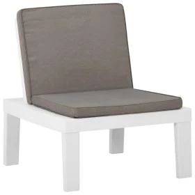 Garden chair with white plastic cushion by vidaXL, Garden chairs - Ref: Foro24-315846, Price: 72,30 €, Discount: %