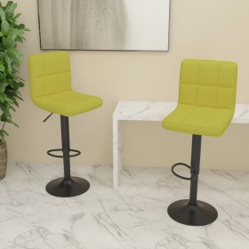 Kitchen stools 2 units green fabric by , Kitchen stools - Ref: Foro24-334287, Price: 110,85 €, Discount: %