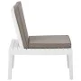 Gartenstuhl mit weißem Kunststoffkissen von vidaXL, Gartenstühle - Ref: Foro24-315846, Preis: 72,29 €, Rabatt: %