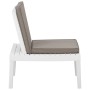 Gartenstuhl mit weißem Kunststoffkissen von vidaXL, Gartenstühle - Ref: Foro24-315846, Preis: 76,61 €, Rabatt: %