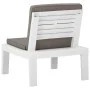 Garden chair with white plastic cushion by vidaXL, Garden chairs - Ref: Foro24-315846, Price: 76,61 €, Discount: %