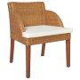 Dining chairs with cushions 2 pcs light brown natural rattan by , dining chairs - Ref: Foro24-325489, Price: 246,65 €, Discou...