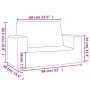 Kinder-Sofa mit 2 Sitzen in hellem Grau mit weichen Plüschsternen. von , Baby- und Kleinkindmöbel - Ref: Foro24-341839, Preis...