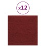 Paneles de pared 12 uds tela rojo tinto 30x30 cm 1,08 m² de , Recubrimiento de paredes - Ref: Foro24-343792, Precio: 27,01 €,...