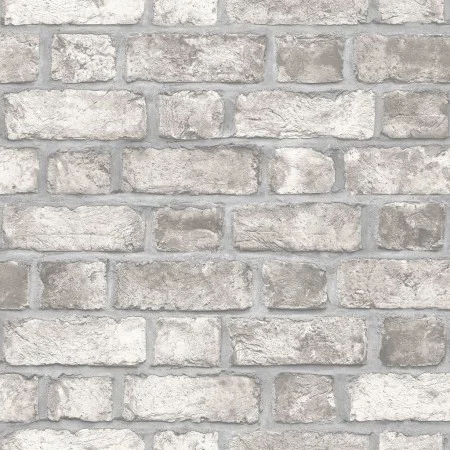 Homestyle Gray and Off-White Brick Wall Wallpaper by Noordwand, Painted paper - Ref: Foro24-434257, Price: 32,27 €, Discount: %