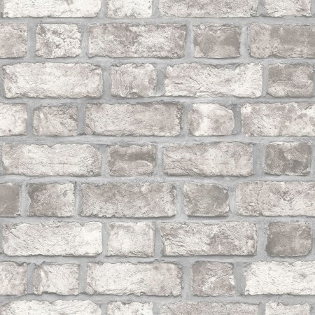 Homestyle Papel pintado Brick Wall gris y blanco roto de Noordwand, Papel pintado - Ref: Foro24-434257, Precio: 28,52 €, Desc...