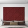 Wandpaneele 12 Stück Stoff in Weinrot 30x30 cm 0,54 m² von , Wandverkleidung - Ref: Foro24-343932, Preis: 19,40 €, Rabatt: %