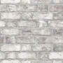 Homestyle Gray and Off-White Brick Wall Wallpaper by Noordwand, Painted paper - Ref: Foro24-434257, Price: 32,27 €, Discount: %