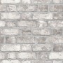 Homestyle-Tapete aus grauen und cremefarbenen Backsteinmauern von Noordwand, Bemaltes Papier - Ref: Foro24-434257, Preis: 28,...