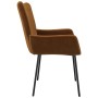 Esszimmerstühle, 2 Stück, braunes Samtgewebe von , Essstühle - Ref: Foro24-344806, Preis: 126,76 €, Rabatt: %