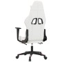 Gaming chair with massage and footrest in white and pink synthetic leather by , Gaming chairs - Ref: Foro24-345530, Price: 12...