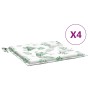 Stuhlkissen 4 Stück Stoff mit Blattmuster 50x50x3 cm von , Kissen für Stühle und Sofas - Ref: Foro24-361087, Preis: 32,29 €, ...