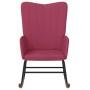 Silla mecedora de terciopelo rojo vino tinto de , Mecedoras - Ref: Foro24-327748, Precio: 108,90 €, Descuento: %