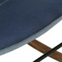 Rocking chair with denim blue patchwork canvas footrest by , Rocking chairs - Ref: Foro24-339704, Price: 145,49 €, Discount: %