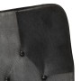 Schaukelstuhl mit echtem Lederhocker und schwarzer Leinwand von , Schaukelstühle - Ref: Foro24-339710, Preis: 122,32 €, Rabat...