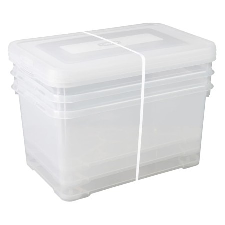Curver Handy transparent storage box set 3x50 L by , Storage baskets - Ref: Foro24-443854, Price: 79,70 €, Discount: %