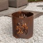 RedFire Handmade Kiruna Garden Chiminea in Rust-Colored Steel by , Chimneys - Ref: Foro24-441219, Price: 91,75 €, Discount: %