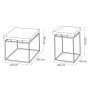Rousseau Aron 2-piece metal gray and rust coffee table set by , Coffee table - Ref: Foro24-442833, Price: 219,62 €, Discount: %