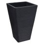 ProGarden Pflanztopf eckig geriffelt anthrazitgrau 55 cm von , Töpfe und Pflanzgefäße - Ref: Foro24-443191, Preis: 47,83 €, R...