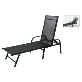 ProGarden Tumbona plegable negro 195x60x45 cm de , Tumbonas - Ref: Foro24-446772, Precio: 109,42 €, Descuento: %