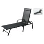 ProGarden Folding sun lounger black 195x60x45 cm by , Loungers - Ref: Foro24-446772, Price: 109,42 €, Discount: %