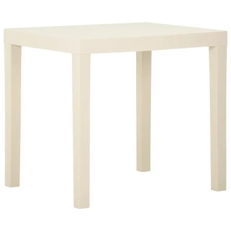 Mesa de jardín de plástico blanca 79x65x72 cm de vidaXL, Mesas de jardín - Ref: Foro24-315842, Precio: 73,42 €, Descuento: %