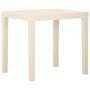 Weißer Gartentisch aus Kunststoff 79x65x72 cm von vidaXL, Gartentische - Ref: Foro24-315842, Preis: 74,83 €, Rabatt: %