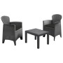 ProGarden Gartenmöbel-Set Akita 3-teilig mit anthrazitgrauen Kissen von , Gartensets - Ref: Foro24-442181, Preis: 144,58 €, R...
