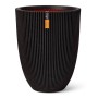 Capi Elegante Groove Blumenvase schwarz 34x46 cm von , Töpfe und Pflanzgefäße - Ref: Foro24-445496, Preis: 75,01 €, Rabatt: %