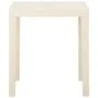 Mesa de jardín de plástico blanca 79x65x72 cm de vidaXL, Mesas de jardín - Ref: Foro24-315842, Precio: 73,42 €, Descuento: %